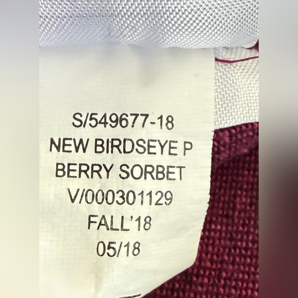 EUC Banana Republic Berry🍓Sorbet Polo Shirt XL Maroon Birdseye Cotton - Picture 9 of 9